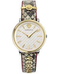 Versace - V-circle Logomania Watch - Lyst