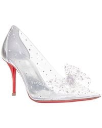 Christian Louboutin - Pvc Bridal Jelly Strass 80 Crystal Bow Pump (Authentic Pre-Loved) - Lyst