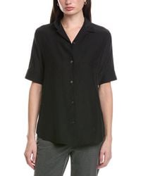 Lafayette 148 New York - Silk Button Top - Lyst