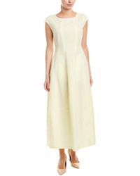 Lafayette 148 New York Jayden Linen-blend Maxi Dress - Yellow