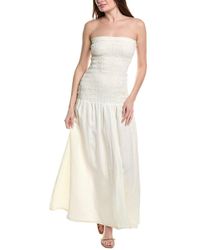 Silvian Heach - Chaivi Linen Maxi Dress - Lyst