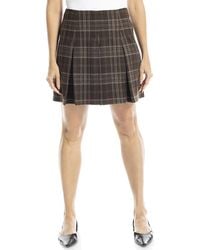 Max Studio - Short Pleated Skirt - Lyst