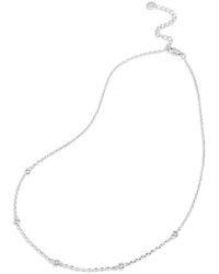 Savvy Cie - Cz Dainty Necklace - Lyst