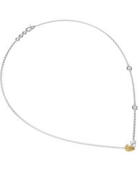 Lab Grown Diamonds - 18K Vermeil 1.65 Ct. Tw. Lab-Grown Diamond & Gemstone Necklace - Lyst