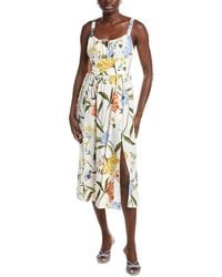 Ellen Tracy - Linen-Blend Maxi Dress - Lyst