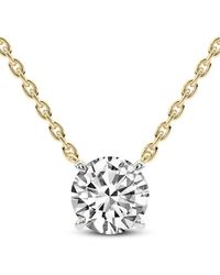 Lab Grown Diamonds - 14K 8.00 Ct. Tw. Lab-Grown Diamond Necklace - Lyst