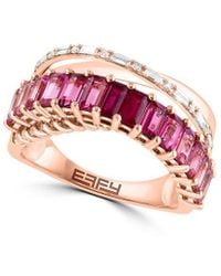 Effy Fine Jewelry - 14K Rose 1.48 Ct. Tw. Diamond & Gemstone Ring - Lyst