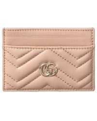 Gucci - GG Marmont Leather Card Case - Lyst