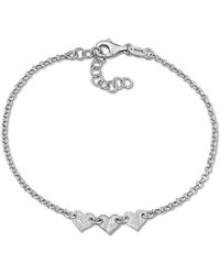 Italian Silver - Rolo Chain Bracelet - Lyst