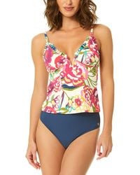 Cece - Ruffle V-Wire Tankini - Lyst