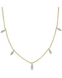 Rina Limor - 14K Two-Tone 0.09 Ct. Tw. Diamond Charm Necklace - Lyst