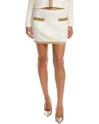 MILLY - Reggie Embellished Mini Skirt - Lyst