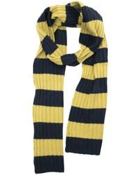 Portolano - Ribbed Striped Wool & Cashmere-Blend Scarf - Lyst