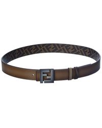 Fendi - Ff Reversible Leather Belt - Lyst