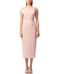 green emerald velvet dress Bow-detail Pleated A-Line Midi Dress in Ivory - 2