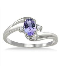 Gem Spark - 14K 0.49 Ct. Tw. Diamond & Tanzanite Ring - Lyst