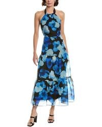 MILLY - Hayden Watercolor Silk-Blend Organza Dress - Lyst