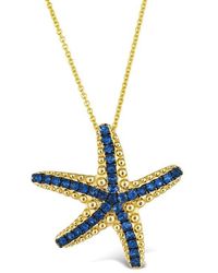 Le Vian - Le Vian Sea World 14K 0.57 Ct. Tw. Sapphire Pendant Necklace - Lyst