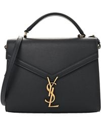 Saint Laurent - Grain De Poudre Leather Medium Classic Monogram Cassandra Top Handle (Authentic Pre-Owned) - Lyst