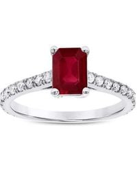 LEVARON - 1.26 Ct. Tw. Diamond & Ruby Ring - Lyst
