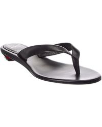 Christian Louboutin - Miss Z Leather Thong Sandal - Lyst