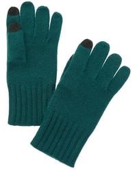 Amicale Cashmere - Knit Ribbed Cuff Cashmere Gloves - Lyst