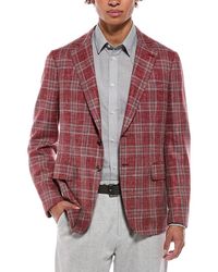 Isaia - Capri Wool, Silk & Linen-Blend Sport Jacket - Lyst