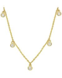 Rina Limor - 14K 0.17 Ct. Tw. Diamond Charm Necklace - Lyst