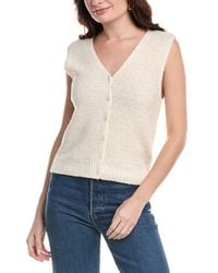 Rag & Bone - Jackie Linen-Blend Sweater Vest - Lyst