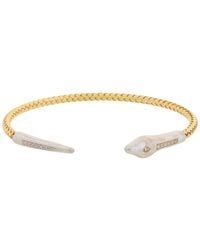 Meshmerise - 18K Rose Vermeil 0.12 Ct. Tw. Diamond Mesh Bangle - Lyst