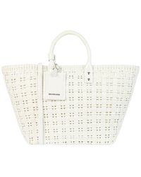 Balenciaga - Bistro S Basket Leather Top Handle Bag - Lyst