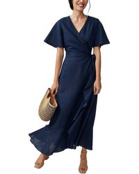 J.McLaughlin - Aurora Linen-Blend Dress - Lyst
