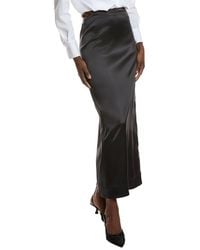 Ganni - Double Satin Maxi Skirt - Lyst
