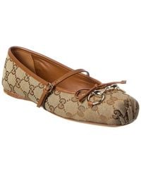 Gucci - Horsebit Ballet Flats - Lyst