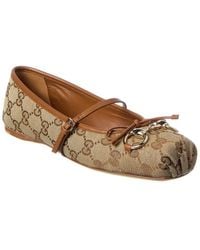 Gucci - Horsebit Ballet Flats - Lyst