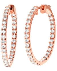 Amairah - 1.00 Ct. Tw. Lab-Grown Diamond Hoops - Lyst