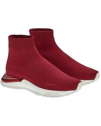 Ferragamo - Slip-On Leather Sneaker - Lyst