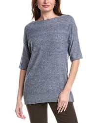 Lafayette 148 New York - Relaxed Linen-Blend Pullover - Lyst