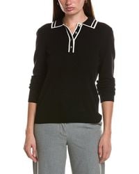 Bruno Magli - Double Tipped Wool & Cashmere-blend Polo Sweater - Lyst
