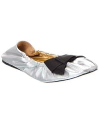 SCHUTZ SHOES - Suzanne Leather Ballet Flat - Lyst