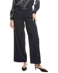 Tahari - Wide Leg Pleated Trouser - Lyst
