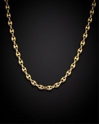 Italian Gold - 14K Puffed Mariner Necklace - Lyst