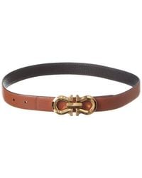 Ferragamo - Gancini Reversible & Adjustable Leather Belt - Lyst