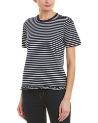 Derek Lam 10 Crosby Ruffle T-shirt - Blue