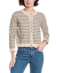 Lyra & Co - Stripe Cardigan - Lyst