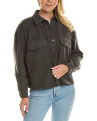 Beach Lunch Lounge - Beachlunchlounge Double Faced Cropped Knit Jacket - Lyst