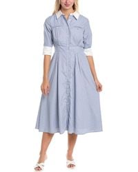 Gracia - Pleated Shirtdress - Lyst