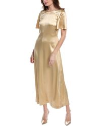 Rebecca Taylor - Double Face Charmeuse Silk Maxi Dress - Lyst