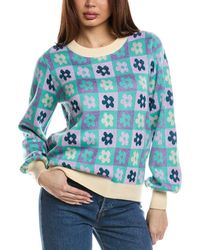 Fate - Floral Jacquard Wool-blend Sweater - Lyst