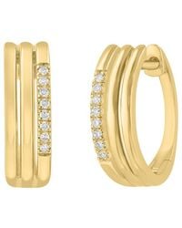 Effy Fine Jewelry - 14K 0.06 Ct. Tw. Diamond Earrings - Lyst